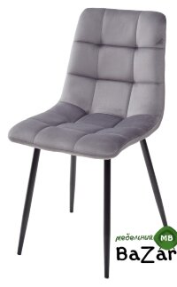 Стул CHILLI G062-40 серый, велюр